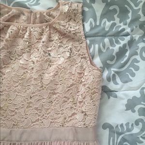 Blush sequins formal dress